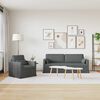 vidaXL Kanap&eacute; Szett 2 pcs S&ouml;t&eacute;tsz&uuml;rke 198 x 78 x 80 cm sz&ouml;vet