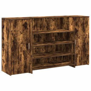 vidaXL recepci&oacute;s pult f&uuml;st&ouml;s t&ouml;lgy 180x50x103,5 cm szerelt fa
