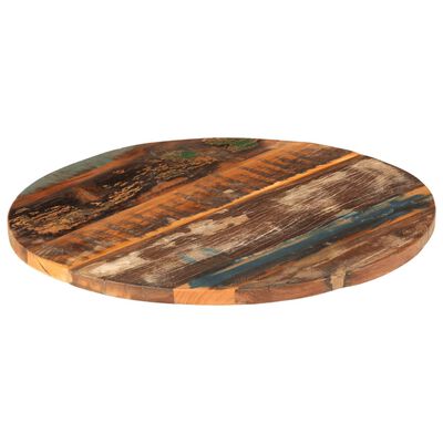 vidaXL kerek tömör újrahasznosított fa asztallap 60 cm 25-27 mm