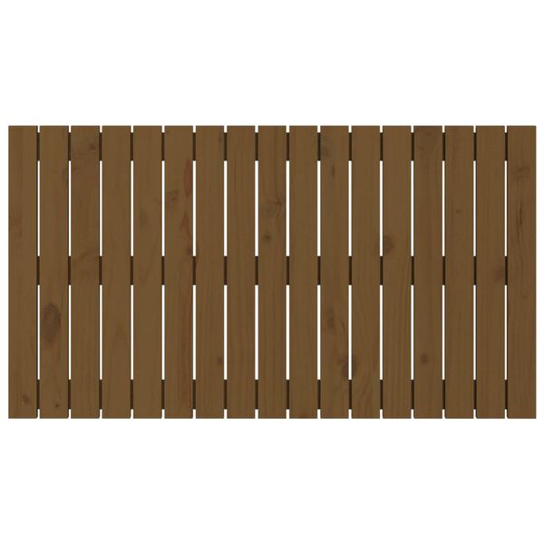 vidaXL m&eacute;zbarna t&ouml;m&ouml;r fenyőfa fali fejt&aacute;mla 108 x 3 x 60 cm