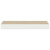 vidaXL 2 db t&ouml;lgysz&iacute;nű &eacute;s feh&eacute;r MDF lebegő fali polc 40 x 23 x 3,8 cm