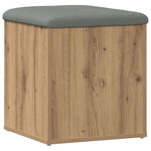 vidaXL t&aacute;rol&oacute;pad k&eacute;zműves t&ouml;lgy 42 x 42 x 45 cm szerelt fa