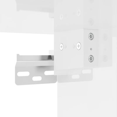 vidaXL 2 db magasfényű fehér szerelt fa falra szerelhető szekrény