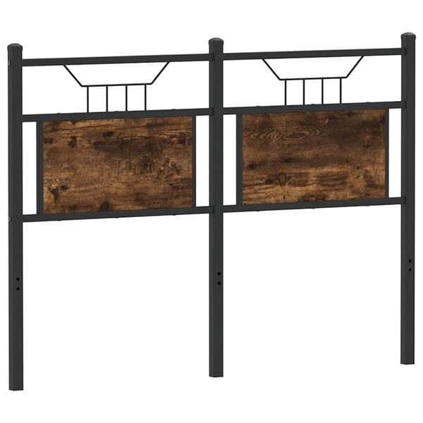 vidaXL f&uuml;st&ouml;s t&ouml;lgy sz&iacute;nű szerelt fa &eacute;s ac&eacute;l csere fejt&aacute;mla 120 cm