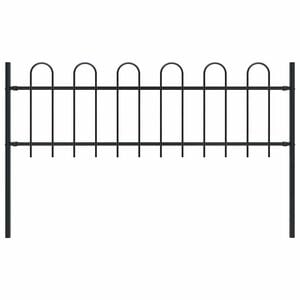 vidaXL fekete BOXTEL ac&eacute;lker&iacute;t&eacute;s karim&aacute;s tetejű 170 x 60 cm