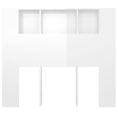 vidaXL magasfényű fehér áthidaló szekrény 120 x 18,5x 104,5 cm