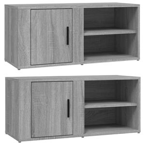 vidaXL 2 db sz&uuml;rke sonoma sz&iacute;nű szerelt fa TV-szekr&eacute;ny 80x31,5x36 cm