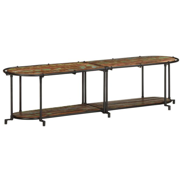 vidaXL t&ouml;m&ouml;r &uacute;jrahasznos&iacute;tott fa TV-szekr&eacute;ny 160 x 42 x 40 cm