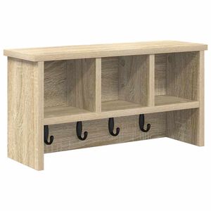vidaXL Fali Kab&aacute;thorog Falra szerelhető Sonoma t&ouml;lgy 50 x 16 x 26 cm