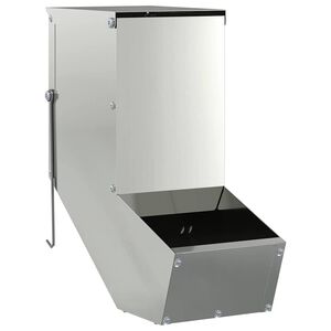 vidaXL Ny&uacute;l Etető Ez&uuml;st 12,5 x 26 x 28,5 cm Horganyzott ac&eacute;l