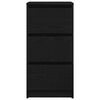 vidaXL fekete t&ouml;lgy szerelt fa t&aacute;lal&oacute;szekr&eacute;ny 37,5x35x76 cm