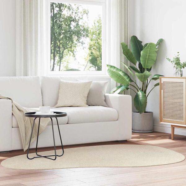 vidaXL Ter&uuml;letszőnyegek HUARTE B&eacute;zs 140 x 200 cm Poli&eacute;szter