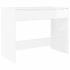 vidaXL Asztal fi&oacute;kkal Magasf&eacute;nyű Feh&eacute;r 100 x 50 x 78 cm M&eacute;rn&ouml;ki fa