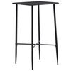 vidaXL fekete MDF b&aacute;rasztal 60 x 60 x 111 cm