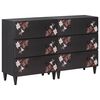 vidaXL T&aacute;rol&oacute; szekr&eacute;nyek 2 db 120 x 33 x 75 cm T&ouml;m&ouml;r Mang&oacute;f&aacute;t Soksz&iacute;nű