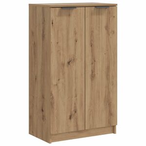 vidaXL k&eacute;zműves t&ouml;lgy sz&iacute;nű szerelt fa cipőszekr&eacute;ny 59 x 35 x 100,5 cm
