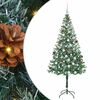 vidaXL Mű kar&aacute;csonyfa 300 LED-del &aacute;llv&aacute;nnyal Z&ouml;ld 180 cm PVC &eacute;s Ac&eacute;l