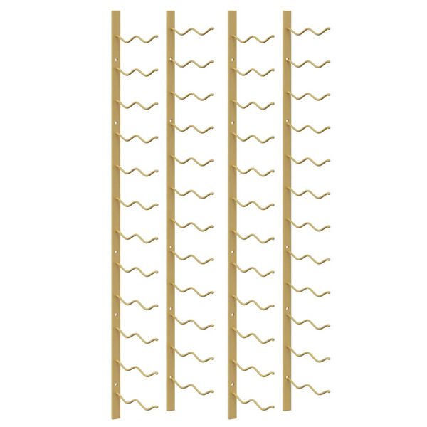 vidaXL 2 db feh&eacute;r vas falra szerelhető bortart&oacute; &aacute;llv&aacute;ny 24 palacknak