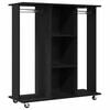 vidaXL Ruh&aacute;sszekr&eacute;ny Fekete T&ouml;lgy 102 x 38 x 110 cm Szerelt Fa
