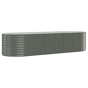 vidaXL sz&uuml;rke horganyzott ac&eacute;l kerti magas&aacute;gy&aacute;s 322x100x68 cm