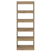 vidaXL K&ouml;nyvespolc k&eacute;zműves t&ouml;lgy 60 x 30 x 166 cm Faanyag