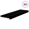 vidaXL l&eacute;pcsőfokok 8 db S&ouml;t&eacute;tbarna 80x30x2 cm t&ouml;m&ouml;r fa t&ouml;lgyfa