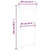 vidaXL fekete erkély oldalnapellenző 105 x 250 cm