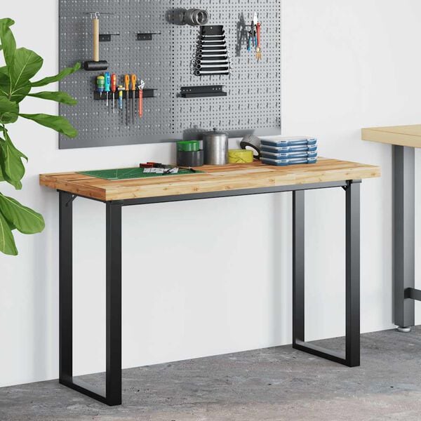 vidaXL olajbevonat&uacute; t&ouml;m&ouml;r ak&aacute;cfa &iacute;r&oacute;asztallap 120 x 60 x 4 cm