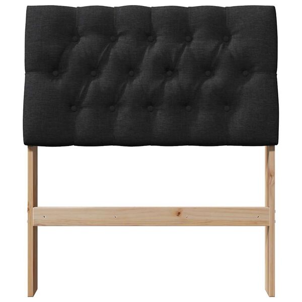 vidaXL K&aacute;rpitozott fejt&aacute;mla Fekete 75 cm T&ouml;m&ouml;r fenyőfa