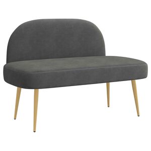 vidaXL K&aacute;rpitozott pad h&aacute;tt&aacute;ml&aacute;val S&ouml;t&eacute;tsz&uuml;rke 110 x 60 x 76 cm