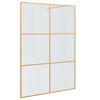 vidaXL Walk-in zuhanyfal Arany 140 x 195 cm edzett &uuml;veg