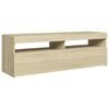 vidaXL sonoma t&ouml;lgy sz&iacute;nű TV-szekr&eacute;ny LED-l&aacute;mp&aacute;kkal 120 x 35 x 40 cm