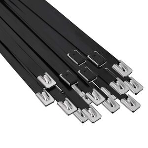 vidaXL K&aacute;bel k&ouml;t&eacute;l 25 db 7,9 x 700 mm Fekete