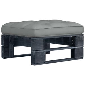 vidaXL fekete impregn&aacute;lt fenyőfa kerti raklapzs&aacute;moly