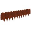 vidaXL Fűszeg&eacute;lyez&eacute;s 20 db 103 x 25 cm Ac&eacute;l Rozsd&aacute;s