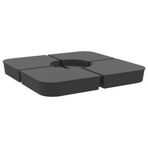 vidaXL 4 db napernyő alapk&eacute;szlet kereszt&aacute;llv&aacute;ny napernyőh&ouml;z 100 kg PP