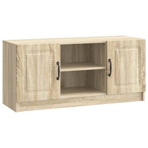 vidaXL TV szekr&eacute;ny Sonoma T&ouml;lgy 102 x 34,5 x 47 cm Szerelt Fa