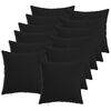 vidaXL P&aacute;rna huzat 12 pcs HEERLEN Fekete 40 x 40 cm