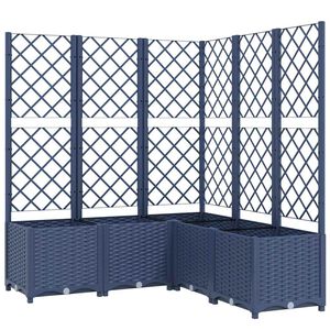vidaXL k&eacute;ksz&uuml;rke PP r&aacute;csos kerti &uuml;ltetől&aacute;da 120 x 120 x 136 cm