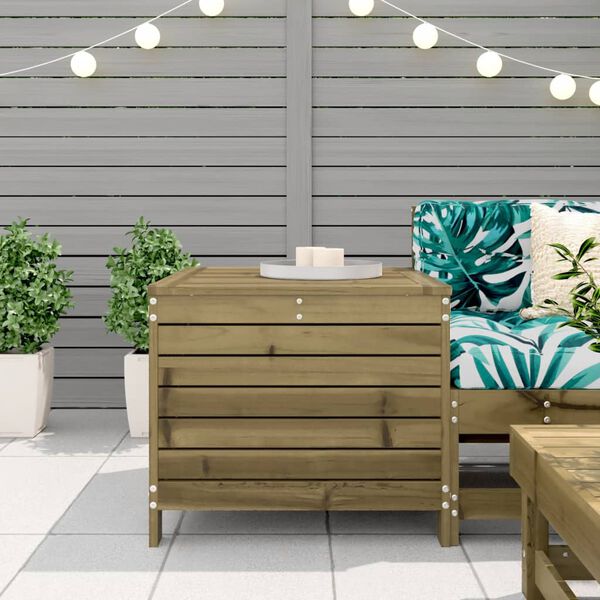 vidaXL impregnált fenyőfa kerti lábtartó 62 x 63,5 x 53,5 cm