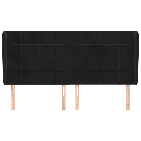 vidaXL fekete b&aacute;rsony fejt&aacute;mla sz&aacute;rnyakkal 203x23x118/128 cm