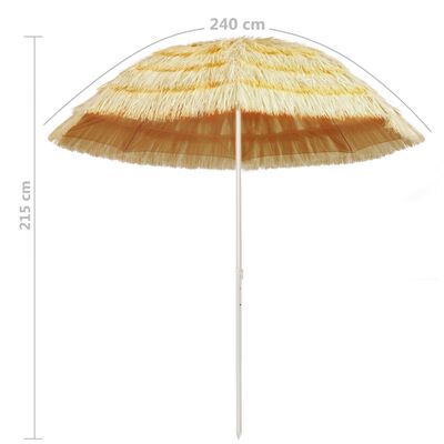 vidaXL hawaii stílusú természetes strand napernyő 240 cm