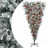 vidaXL Felford&iacute;tott Műfenyő Kar&aacute;csonyf&aacute; 150 cm 150 LED Meleg feh&eacute;r