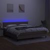 vidaXL t&oacute;psz&iacute;nű sz&ouml;vet rug&oacute;s &eacute;s LED-es &aacute;gy matraccal 160x200 cm