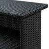 vidaXL fekete polyrattan kerti bárasztal 120 x 55 x 110 cm