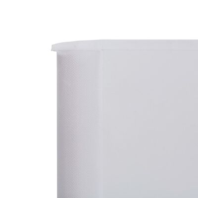 vidaXL fehér szövet 3-paneles szélellenző 400 x 120 cm