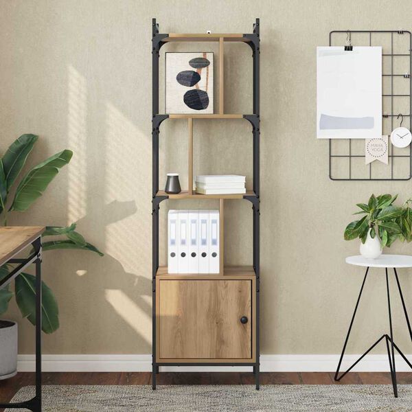 vidaXL Könyvszekrény Artisan tölgy 44,5 x 30 x 154,5 cm Faanyag