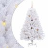 vidaXL Mű kar&aacute;csonyfa Feh&eacute;r 80 x 80 x 150 cm PVC &eacute;s f&eacute;m