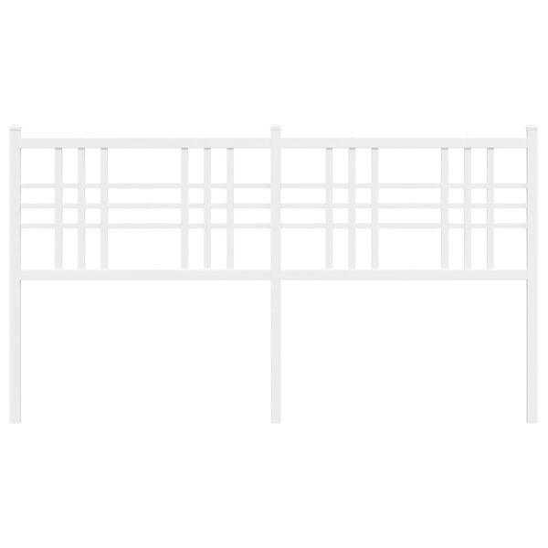 vidaXL fehér fém fejtámla 160 cm