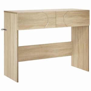 vidaXL Konzolasztal Sonoma T&ouml;lgy 96,5 x 38 x 75 cm szerelt fa